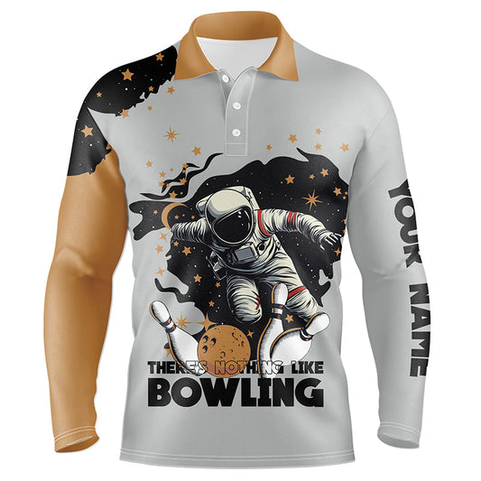 Bowling Astronaut in Space There's nothing like bowling Custom Men Bowling Team Shirts Bowler Outfit NQS8256
