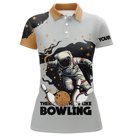 Bowling Astronaut in Space There's nothing like bowling Custom Women Bowling Team Shirts Bowler Outfit NQS8256