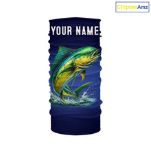 Load image into Gallery viewer, Mahi Mahi Fishing blue lightning 3D All Over printed shirts Customized Name Dorado Fishing apparel NQS314