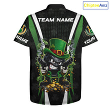 Load image into Gallery viewer, Funny St Patrick cowboy gunner Bowling Hawaiian shirt Custom Team Bowling Jerseys NQS11543