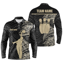 Load image into Gallery viewer, personalized bowling shirt for men – custom name design side view
