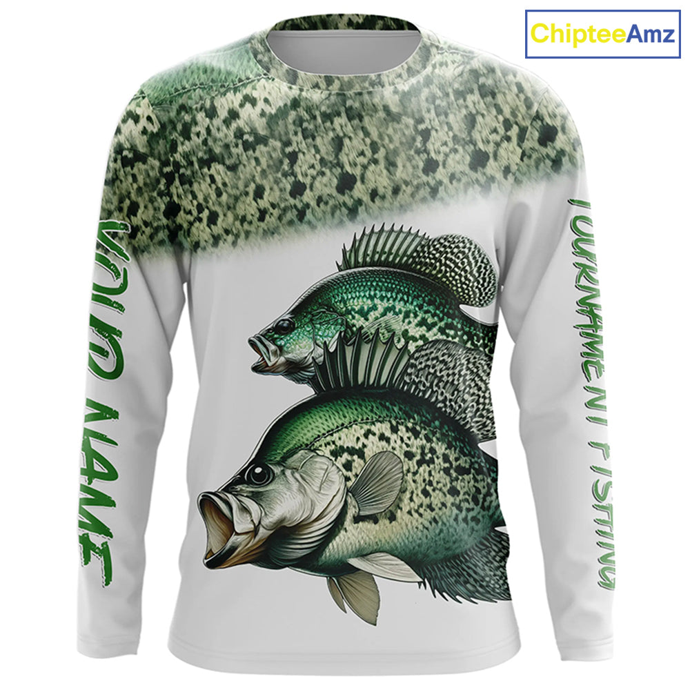 Crappie tournament fishing customize name all over print shirts personalized gift NQS178