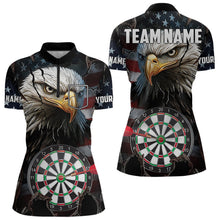 Load image into Gallery viewer, Eagle American flag Women Darts Team Shirts Custom Patriotic Darts Jersey NQS9619