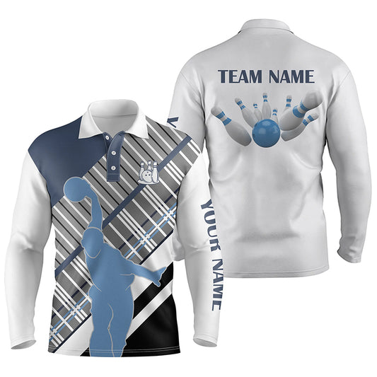 personalized bowling shirt for men – custom name design side view