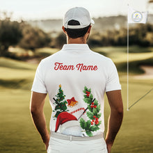 Load image into Gallery viewer, Christmas golf ball clubs Men's polo golf shirts Custom Christmas team golf jerseys NQS10805