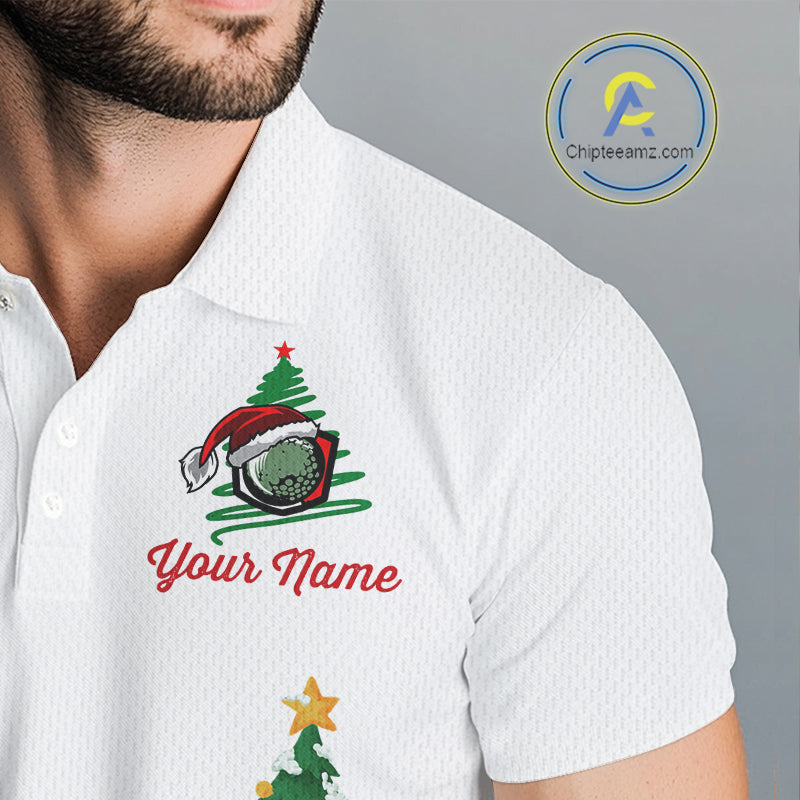 Christmas golf ball clubs Men's polo golf shirts Custom Christmas team golf jerseys NQS10805