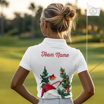 Christmas golf ball clubs Women's polo golf shirts Custom Christmas team golf jerseys NQS10805