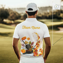 Load image into Gallery viewer, Autumn golf ball clubs Men's polo golf shirts Custom Thanksgiving team golf jerseys NQS10806
