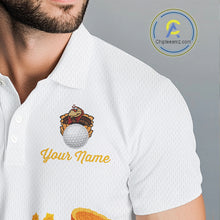 Load image into Gallery viewer, Autumn golf ball clubs Men's polo golf shirts Custom Thanksgiving team golf jerseys NQS10806