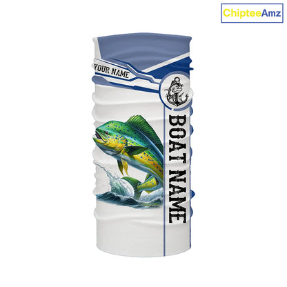 Mahi mahi fishing Customize name and boat name tournament long sleeves fishing shirts NQS1578