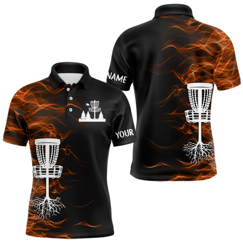 Orange smoke black Disc Golf Shirts custom team disc golf basket Unisex disc golf outfits NQS11200