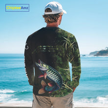 Load image into Gallery viewer, Musky fishing camouflage Custom performance long sleeve Fishing Shirts, Muskellunge Fishing jerseys NQS10081