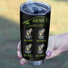 Load image into Gallery viewer, 1PC Personalized Grandpa&#39;s Greatest Catch Custom Funny Fishing tumbler cup, Father&#39;s Day Fishing gifts NQS9915