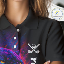 Load image into Gallery viewer, Colorful Panther Golf Polo Shirts For Women Custom ladies Golf attire, Personalized team golf gifts NQS11187