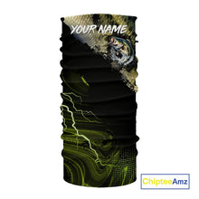 Load image into Gallery viewer, Personalized Largemouth Bass Fishing jerseys, Bass scales lightning thunder tournament fishing shirts NQS11226