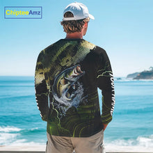 Load image into Gallery viewer, Personalized Largemouth Bass Fishing jerseys, Bass scales lightning thunder tournament fishing shirts NQS11226