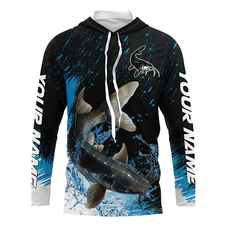 Personalized Catfish fishing Long Sleeve Performance Fishing Shirt custom Catfish fishing jerseys NQS7619