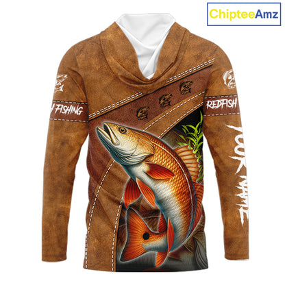Redfish fishing UV protection custom name fishing shirts, performance shirts for men, women, kid NQS11458
