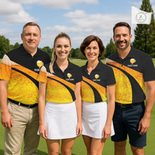 Load image into Gallery viewer, Custom Yellow Funny Beer Golf Polo Shirts For Men, golf outfits for men, Personalized golf gifts NQS11647