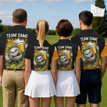 Load image into Gallery viewer, Custom Yellow Funny Beer Golf Polo Shirts For Men, golf outfits for men, Personalized golf gifts NQS11647