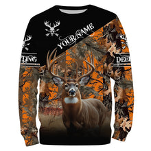 Load image into Gallery viewer, Deer Hunting orange Camo Customize Name 3D All Over Printed Shirts Hunting gift NQS850