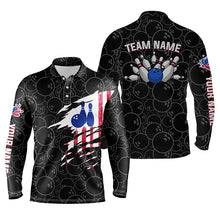 Load image into Gallery viewer, personalized bowling shirt for bowling – custom name design side view
