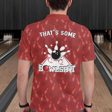 Load image into Gallery viewer, Customized Retro Bowling Team Shirts For Men That's some bowshit Funny Bowling Pattern Jerseys| Red NQS11509