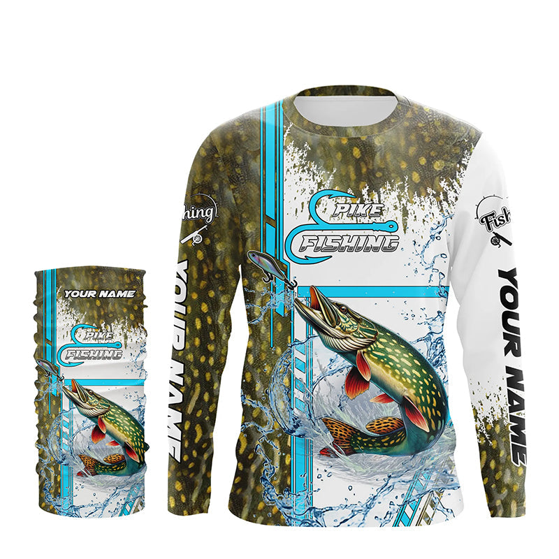 Northern Pike fishing scales custom Pike fishing team jerseys, Northern Pike fishing apparel NQS9019