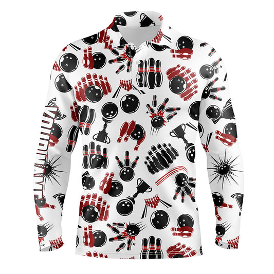 personalized bowling shirt for bowling – custom name design side view