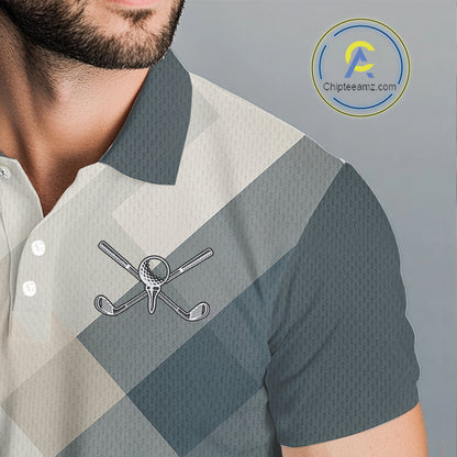 Vintage Pastel Argyle Pattern Golf Polo Shirt For Men Custom retro mens golf outfit NQS10232
