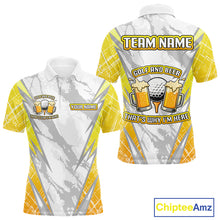 Load image into Gallery viewer, Golf and beer That&#39;s why I&#39;m here Funny Men golf polo shirts Custom Team Golf beer shirt for men NQS10133