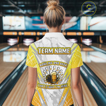 Load image into Gallery viewer, Bowling and beer That's why I'm here Funny Women Bowling Shirts Custom Team Bowling Jerseys NQS10134