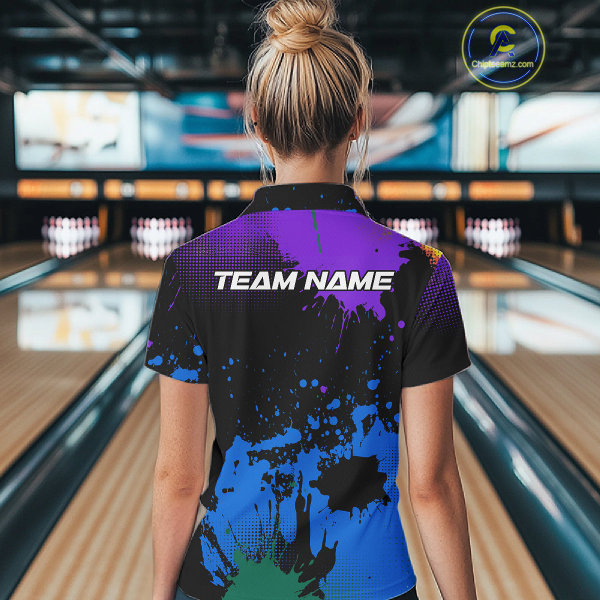 Personalized Bowling Polo, Quarter Zip Shirts For Women Custom Team Bowling Jersey Gift For Bowlers NQS10596