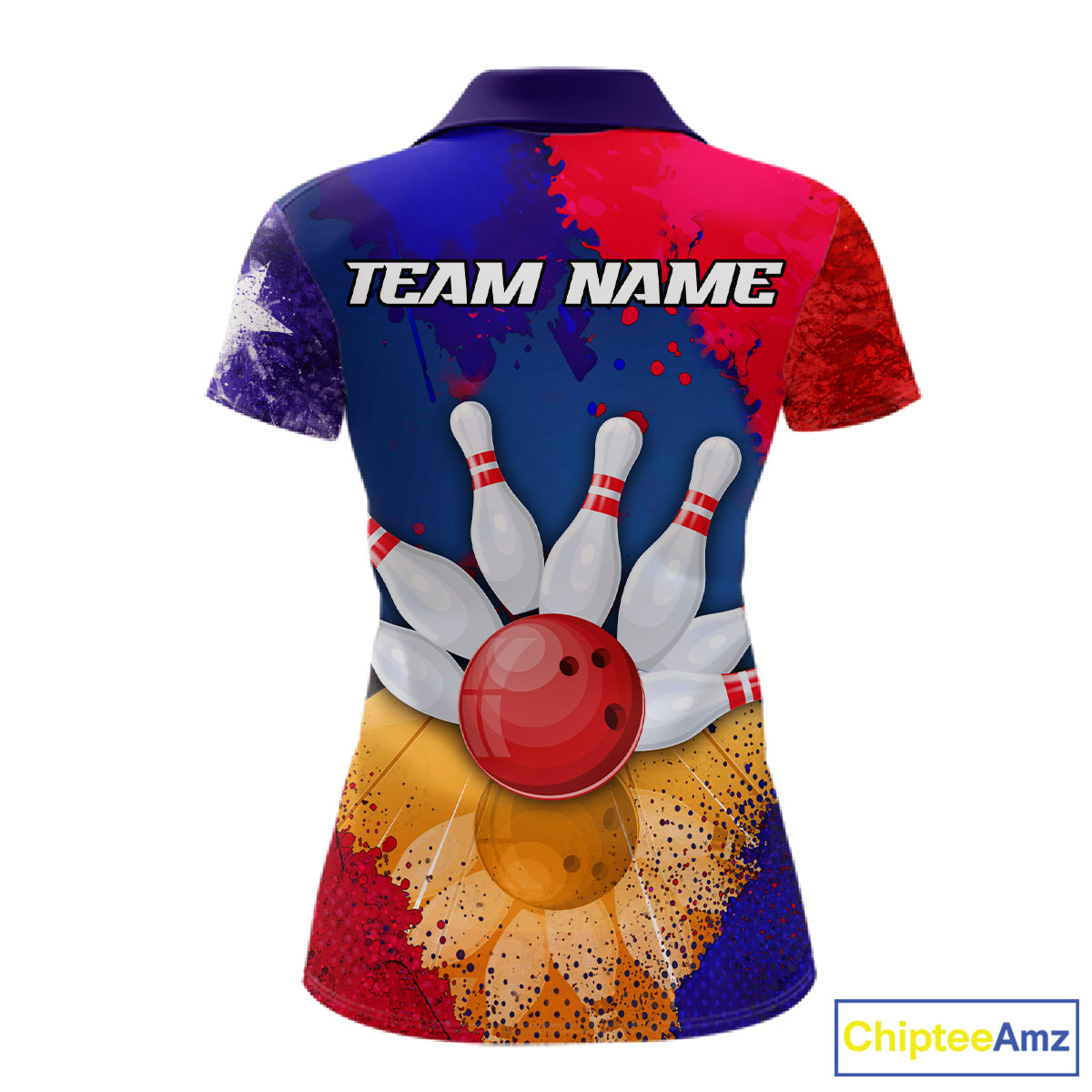 Custom Texas Flag Bowling Polo, 1/4 zip Shirts For Women, Patriotic Texas Bowling Team League Jerseys NQS11626