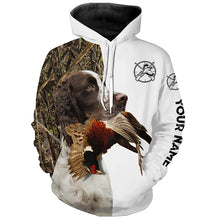 Load image into Gallery viewer, Pheasant Hunting With Dog English Springer Spaniel Custom Name All Over Printed Shirts - Personalized Hunting Gifts FSD1919