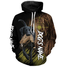 Load image into Gallery viewer, Black Labrador Retriever Custom Name Hunting Dog Shirts for Hunter, Gifts for Hunters FSD4548