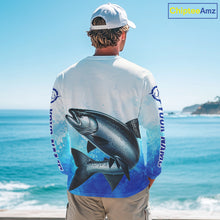 Load image into Gallery viewer, Chinook Salmon Fishing Long Sleeve Gift For Men Deep Sea Saltwater Angler Ocean Adventure