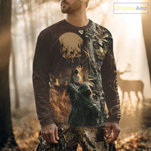 Load image into Gallery viewer, Best Brown Deer Hunting Shirt 3D All-Over Print with Camo, Grim Reaper For Deer Hunters NHT25