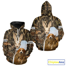 Load image into Gallery viewer, Rabbit Hunting With Beagle 3D Skull Camo Custom Hunting Shirt, Rabbit Hunting Clothing NHT229