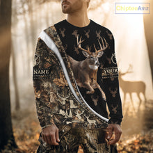 Load image into Gallery viewer, Best Deer Hunting Shirt Black Camo 3D Custom Name, Season Deer Hunting, Whitetail Deer Shirt NHT132