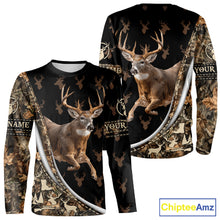Load image into Gallery viewer, Best Deer Hunting Shirt Black Camo 3D Custom Name, Season Deer Hunting, Whitetail Deer Shirt NHT132