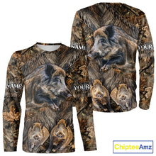 Load image into Gallery viewer, Beautiful Wild Hog Hunting Camouflage 3D All Over Print Shirts Personalized Hunting Gifts NHT147
