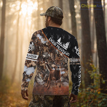 Load image into Gallery viewer, Best Whitetail Deer Hunting Shirt Black Brown Forest Camo 3D All Over Print For Deer Hunters NHT55
