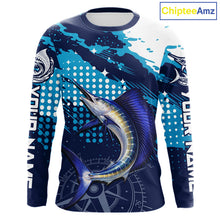 Load image into Gallery viewer, Custom Sailfish Long Sleeve Fishing Shirts For Men, Design Sailfish Fishing Jerseys NHT632