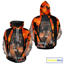 Load image into Gallery viewer, Beautiful Deer Hunting Shirt Orange Camo Custom Name Hunting Clothes For Deer Hunters NHT79