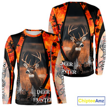 Load image into Gallery viewer, Beautiful Deer Hunting Shirt Orange Camo Custom Name Hunting Clothes For Deer Hunters NHT79