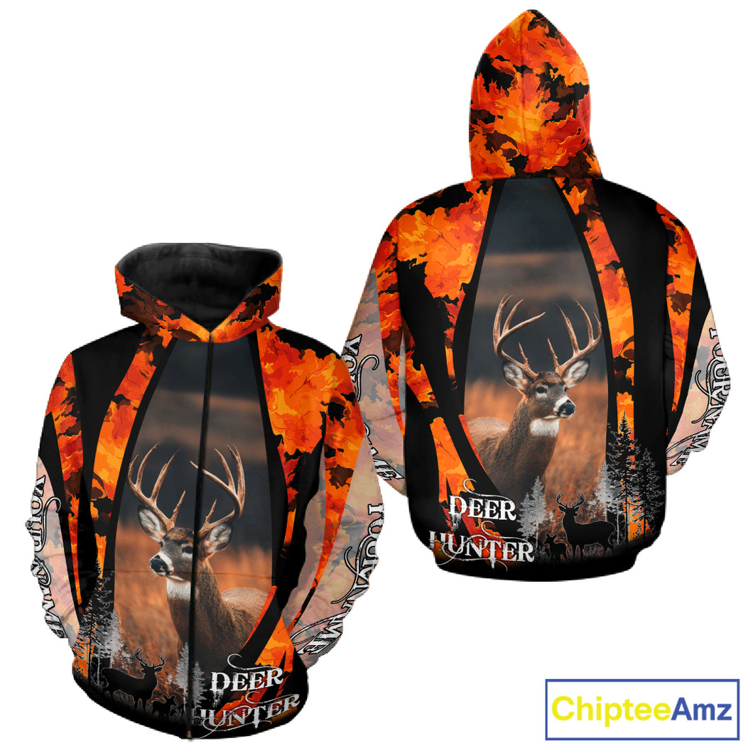 Beautiful Deer Hunting Shirt Orange Camo Custom Name Hunting Clothes For Deer Hunters NHT79