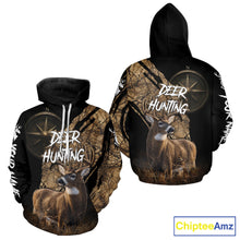 Load image into Gallery viewer, Custom Deer Hunting Shirt with Compass Design, Best for Hunting Season NHT287
