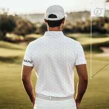 Load image into Gallery viewer, Florida Flag Personalized Golf Pattern Ball Polo Shirts Patriotic Golf Shirts For Mens NHT675