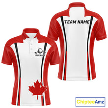 Load image into Gallery viewer, Personalized Canada Flag Mens Golf Shirts Golf Polo Shirts For Men Patriotic Golf Tops NHT734